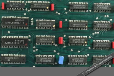 Ältere in TTL Technik aufgebaute Logikplatine